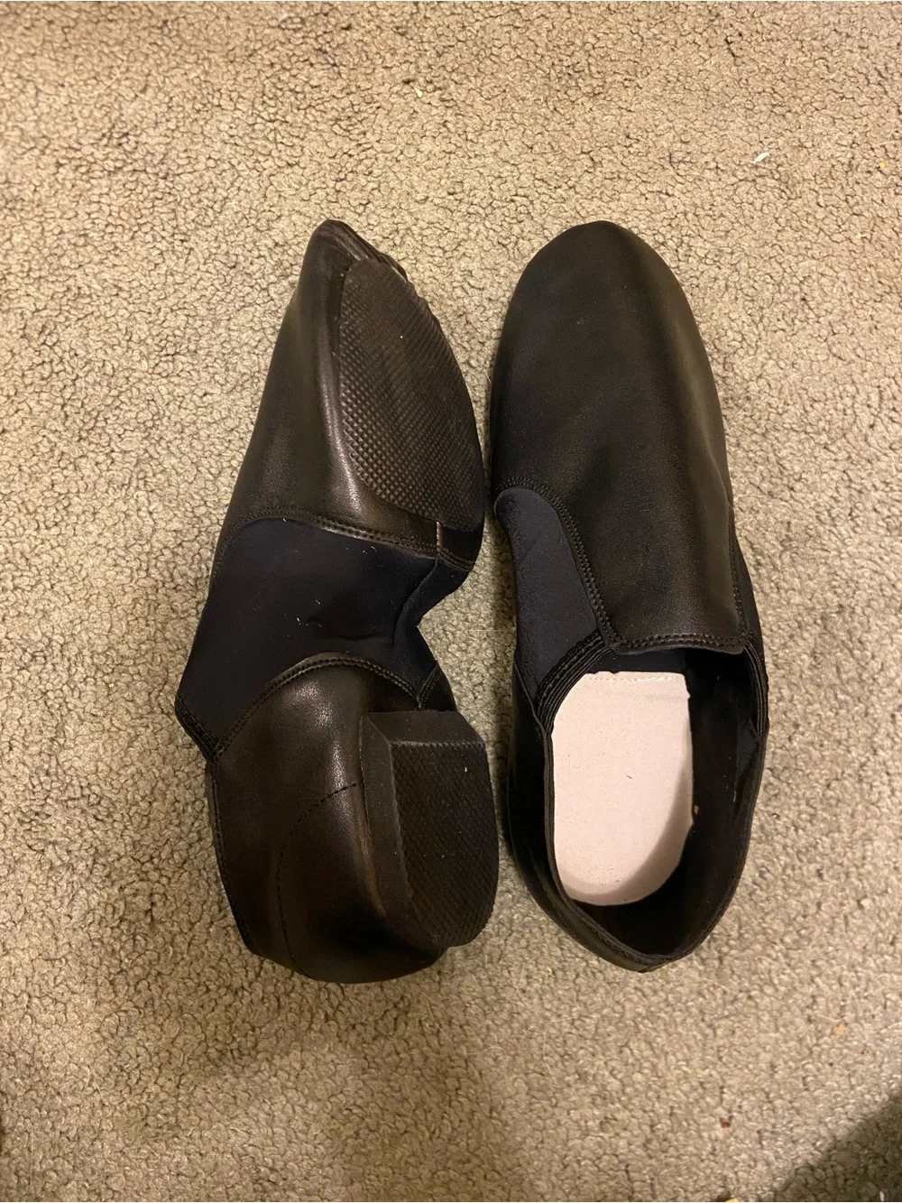 Women’s Black Slip-On Jazz Shoes